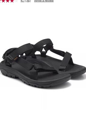 Teva Hurricane XLT 2 Black Strappy Men’s Waterproof Sandals Size 8